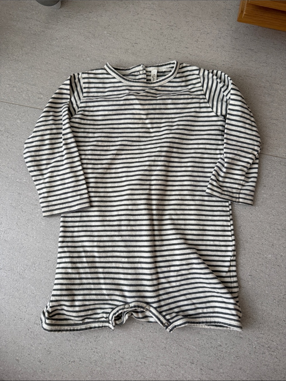 Rylee + Cru Black and White Striped Long-Sleeve shorts